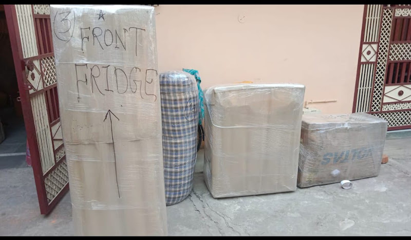 Full Container Truck Ready for Highway Departure - Sri Laxmi Packers and Movers Mancherial